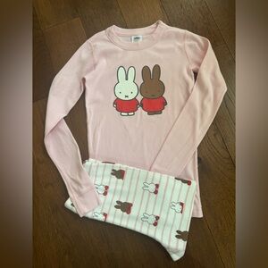 Hanna Andersson Miffy organic cotton pajamas. Worn twice in mint condition!